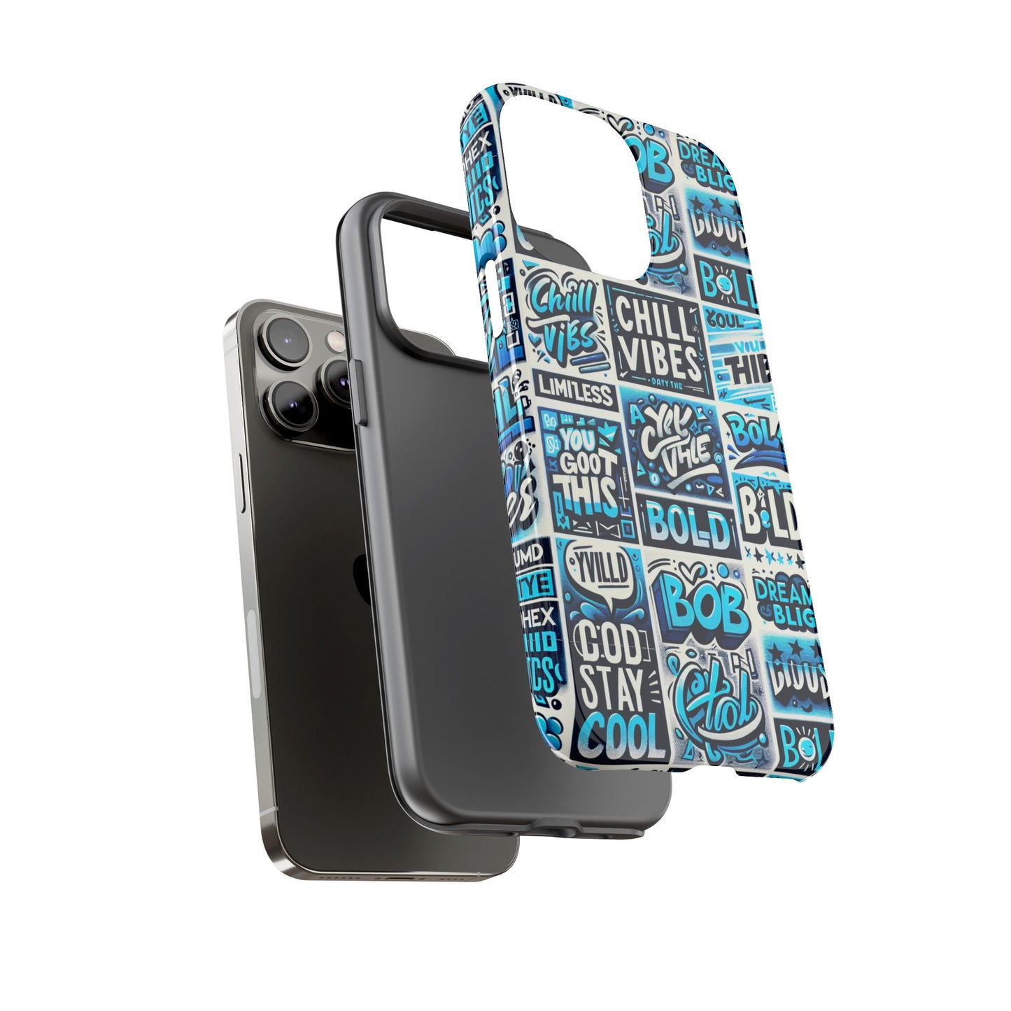 blue pattern image 8 vibrant 3d wrap phone case for men women shock absorbing durable silicone cover with uv protection
