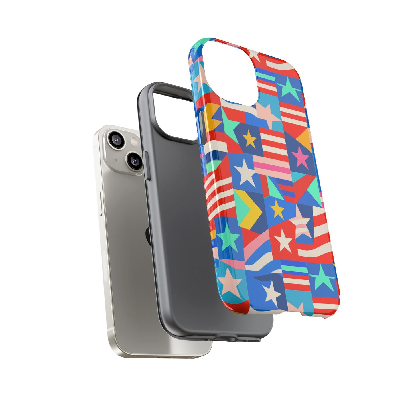 vibrant multicolour 3d wrap protective phone case – stylish accessory for unique expression compatible with iphone 13, 14, 15 & 16 – all models including pro, pro max & plus