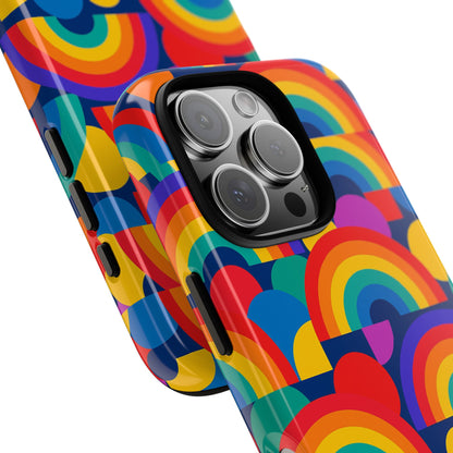 Multicolour Rainbow Design Protective Phone Case – Stylish 3D Wrap Finish for Unique Expression – Compatible with iPhone 13, 14, 15 & 16 – All Models Including Pro, Pro Max & Plus