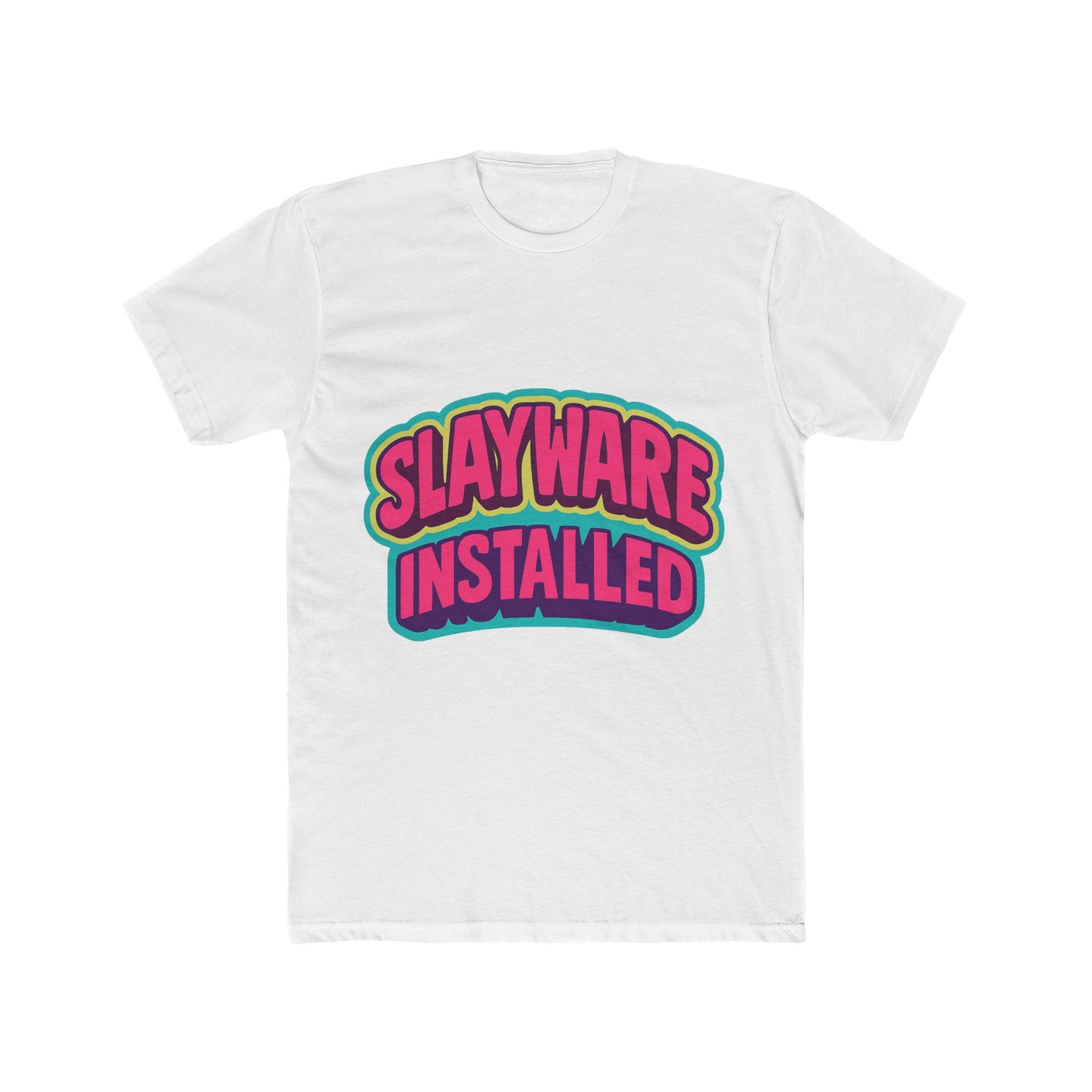 slayware installed unisex t-shirt – multicolor meme graphic tee – comfort and style for men & women