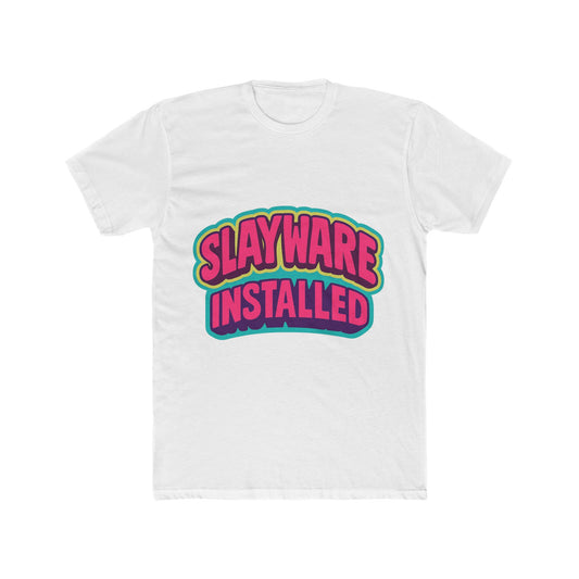 Slayware Installed Unisex T-Shirt – Multicolor Meme Graphic Tee – Comfort and Style for Men & Women