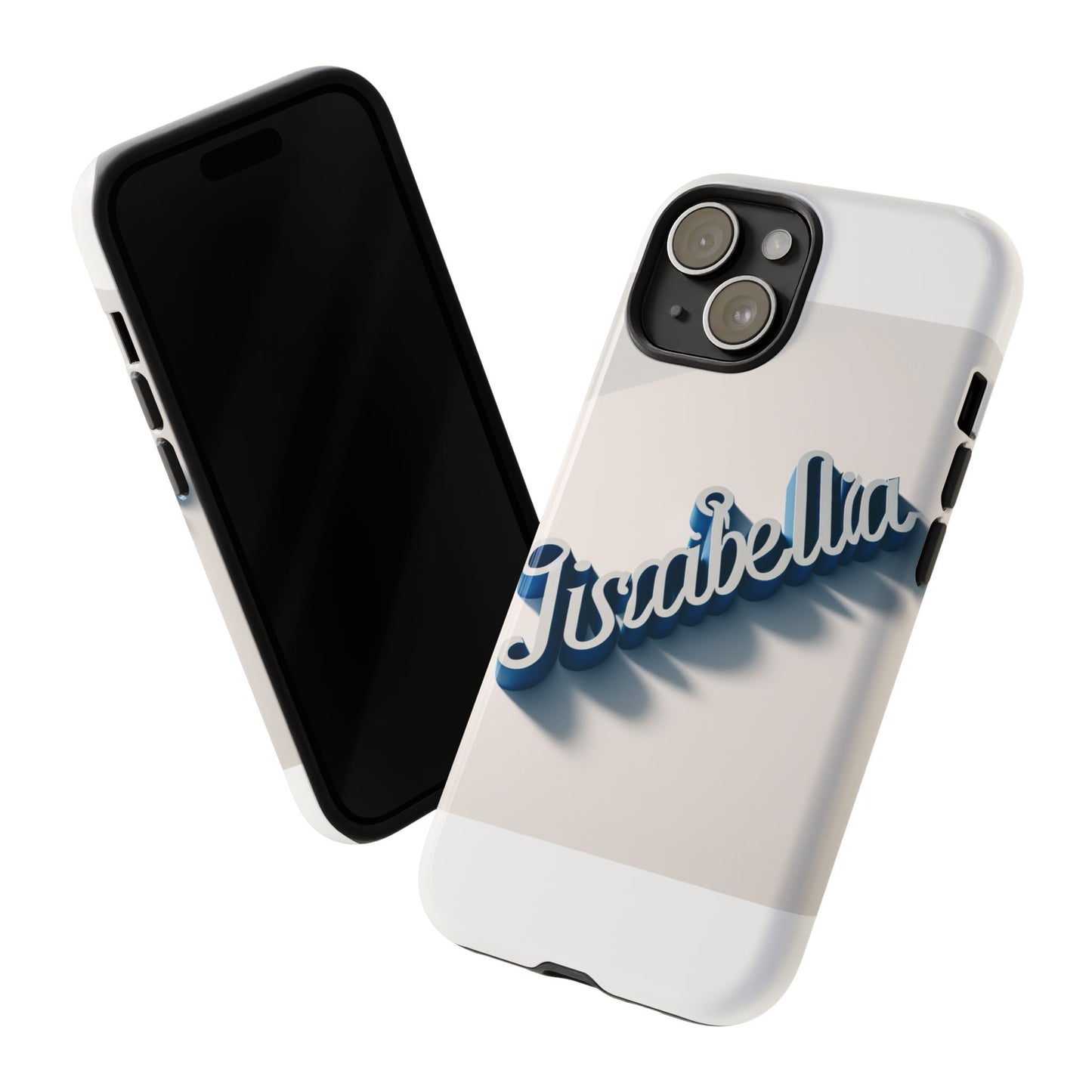 vibrant 3d alphabet design protective phone case in blue for unique style and self-expression compatible with iphone 13, 14, 15 & 16 – all models including pro, pro max & plus
