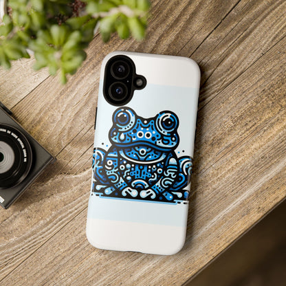 Vibrant 3D Blue Animal Print Protective Phone Case for Bold Individuals – Stylish Protection Compatible with iPhone 13, 14, 15 & 16 – All Models Including Pro, Pro Max & Plus