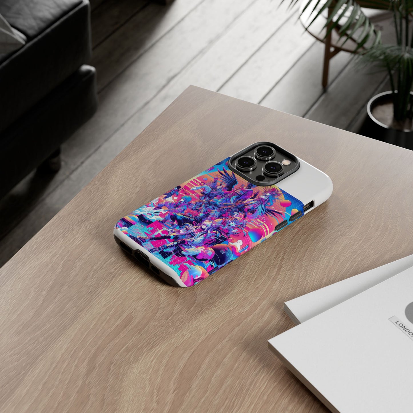 zero npc energy vibrant 3d protective phone case for anime lovers