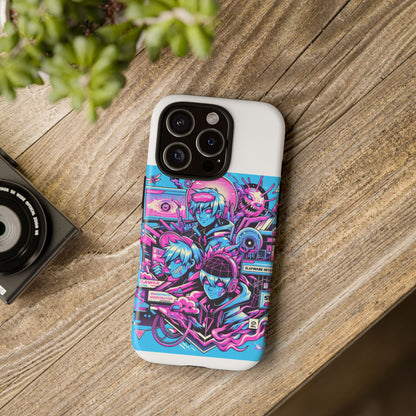 Slayware Installed Protective Phone Case with 3D Wrap Design for Anime and Comic Lovers, Durable Shock Absorption, UV Protected, Glossy or Matte Finish