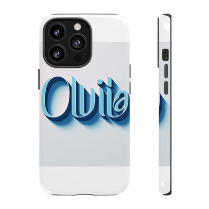 Vibrant 3D Typography Phone Case in Blue for Stylish Protection – Unique Accessory for Self-Expression Compatible with iPhone 13, 14, 15 & 16 – All Models Including Pro, Pro Max & Plus