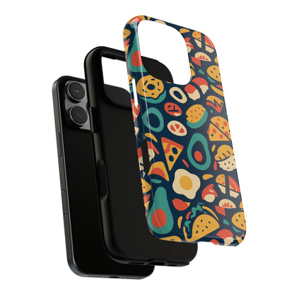 Vibrant Food-Themed Protective Phone Case with 3D Design for Stylish Protection Compatible with iPhone 13, 14, 15 & 16 – all models including Pro, Pro Max & Plus