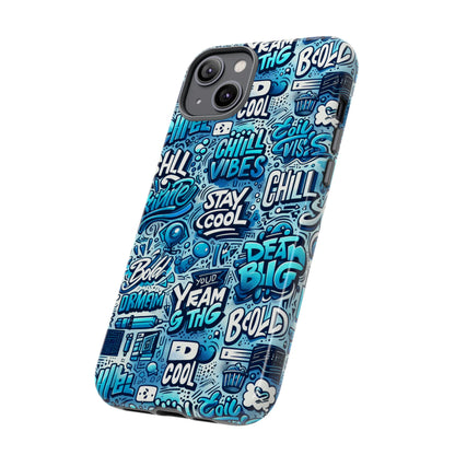 Vibrant 3D Wrap Protective Phone Case with Playful Blue Design for Stylish Protection Compatible with iPhone 13, 14, 15 & 16 – All Models Including Pro, Pro Max & Plus
