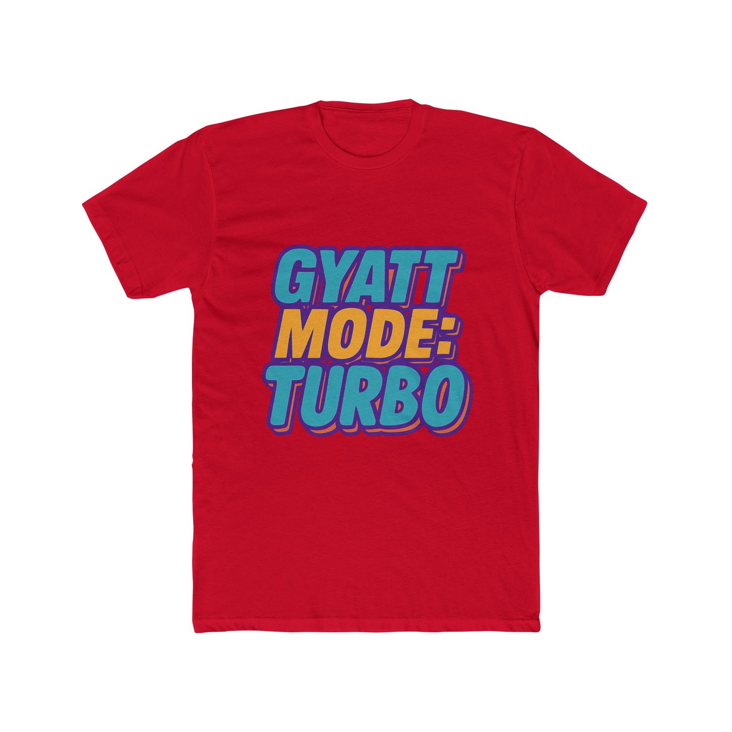 gyatt mode turbo purple meme unisex t-shirt - funny graphic tee for trendy casual wear