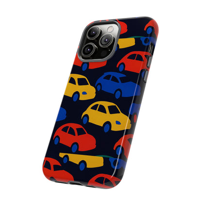Multicolour 3D Car Design Protective Phone Case Stylish Accessory for Unique Expression Compatible with iPhone 13, 14, 15 & 16 – all models including Pro, Pro Max & Plus