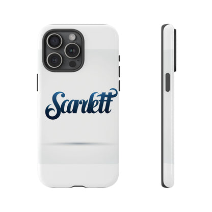 Vibrant 3D Wrap Protective Phone Case with Blue Script Design – Unique Fashion Accessory – Compatible with iPhone 13, 14, 15 & 16 – all models including Pro, Pro Max & Plus