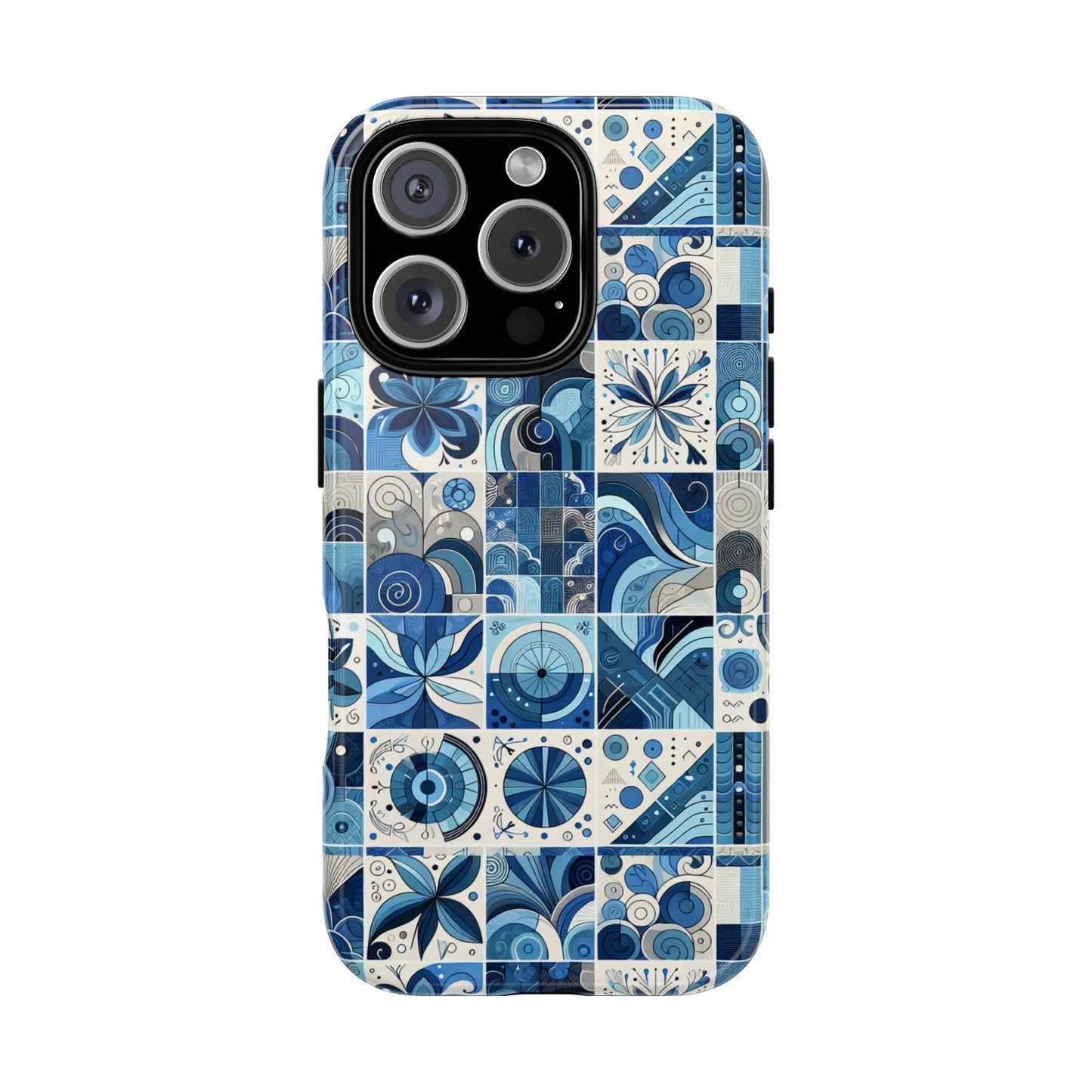 pattern image 9 vibrant 3d phone case for anime and comic fans - stylish shockproof cover with artistic mosaic design, compatible with iphone 13, 14, 15 & 16 – all models including pro, pro max & plus