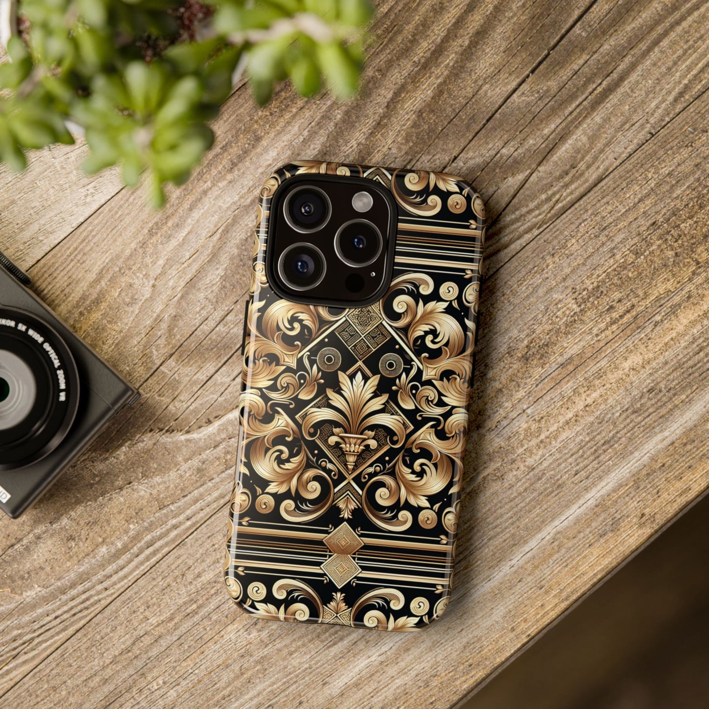 pattern image 2 phone case with 3d wrap design for stylish protection and luxurious baroque finish compatible with iphone 13, 14, 15 & 16 – all models including pro, pro max & plus