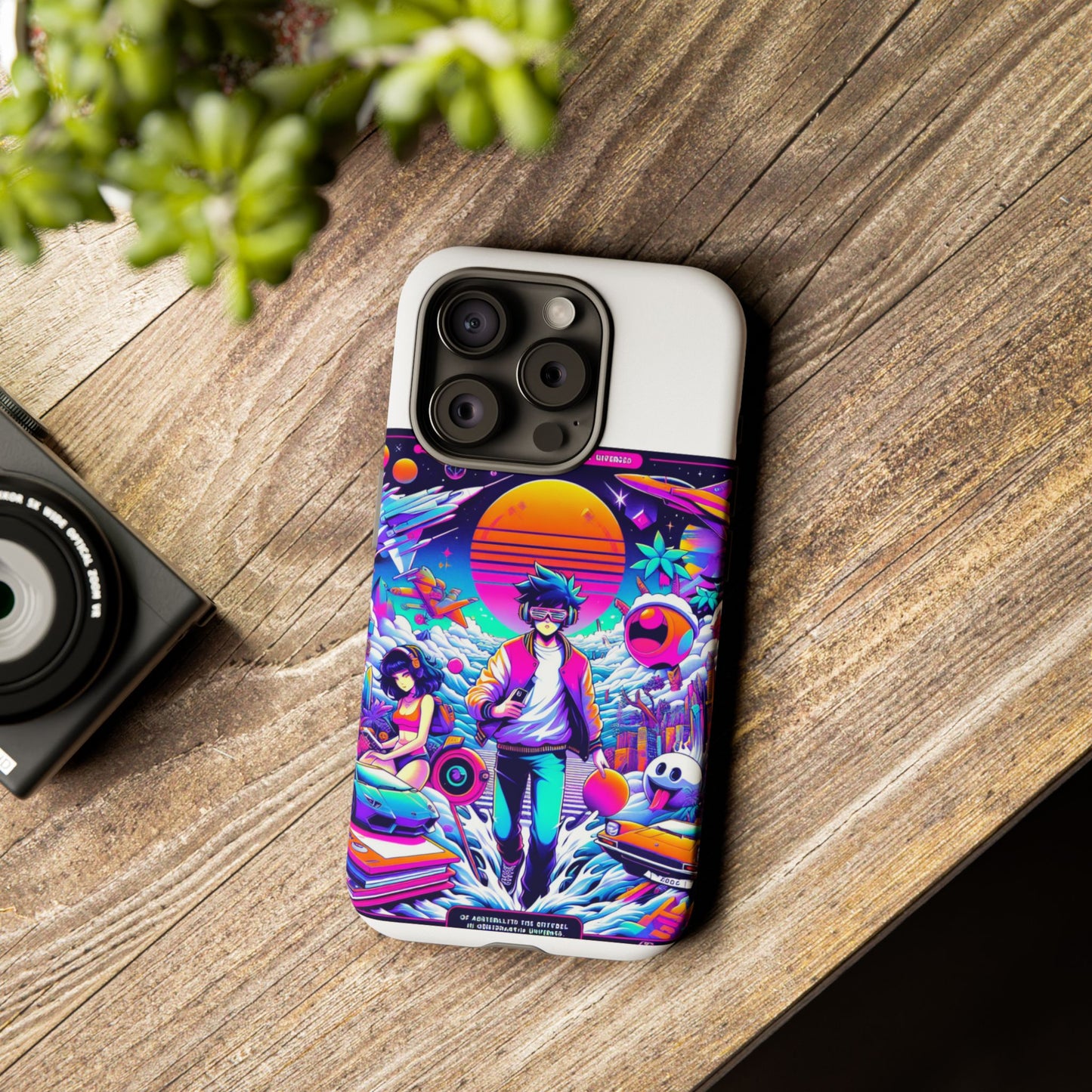 skibidiverse traveller protective phone case with 3d wrap design, durable uv protection, shock absorption for anime and comic culture fans