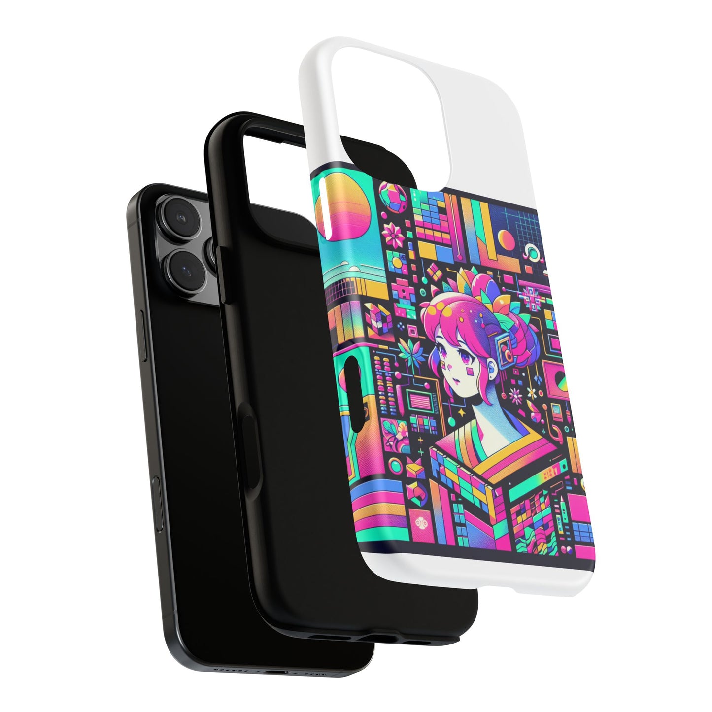 ratio d irl protective phone case with 3d wrap design, uv protected, durable tpu silicone, shock absorbent, ideal for anime and comic culture fans