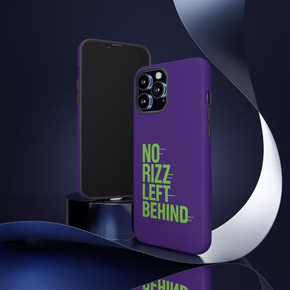 Tough Phone Case - No Rizz Left Behind - Durable, Stylish Protection for Active Lifestyles - Impact-Resistant, Dual Layer, Shock-Absorbing TPU - Perfect Gift for Tech Lovers