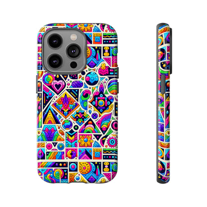 Pattern Image 4 Vibrant Anime Retro Shockproof Phone Case for Men Women