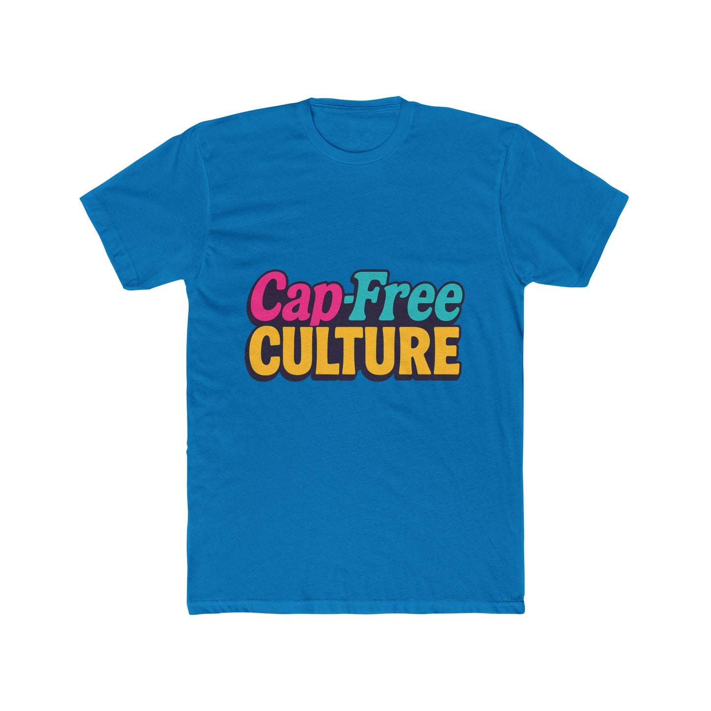 cap-free culture multicolor unisex t-shirt – vibrant alphabet graphic tee for casual wear, comfortable all-day fit