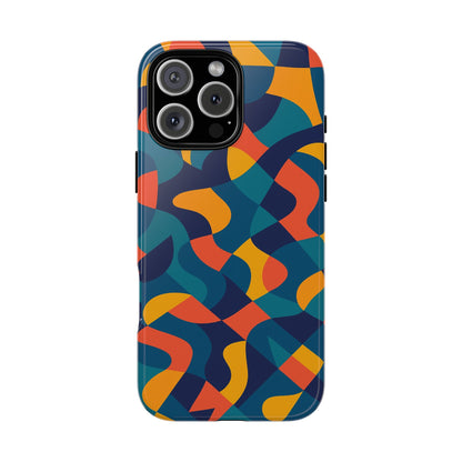 Vibrant Multicolour Abstract Phone Case for Stylish Protection Compatible with iPhone 13, 14, 15 & 16 – All Models Including Pro, Pro Max & Plus