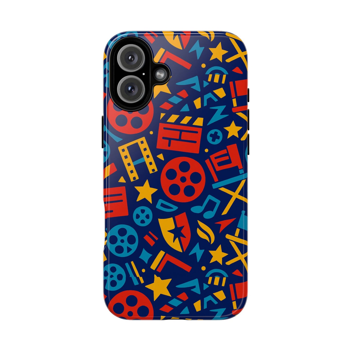 vibrant 3d movie icons protective phone case for kids and adults – stylish accessory – compatible with iphone 13, 14, 15 & 16 – all models including pro, pro max & plus