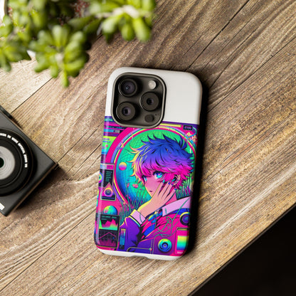 Touching Grass Weekly Vibrant Protective Phone Case for Smartphones, Retro Anime Design, Shock Absorbent TPU, UV Protected, Unique Gift for Tech Enthusiasts