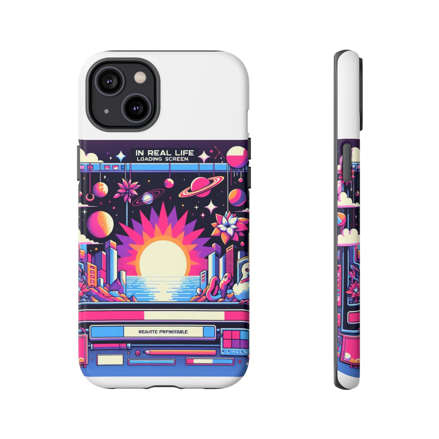 irl loading screen 3d wrap protective phone case for anime fans