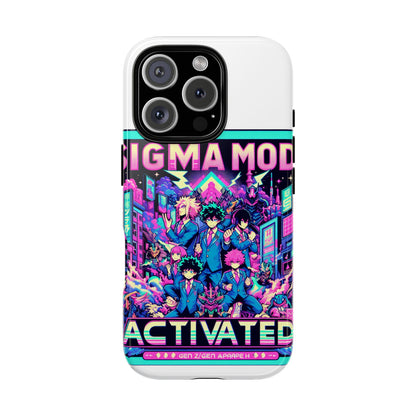 Vibrant Sigma Mode Activated Protective Phone Case for Anime Lovers, 3D Wrap Design, Durable TPU Silicone, UV Protected, Stylish Drop Protection, Gift for Friends