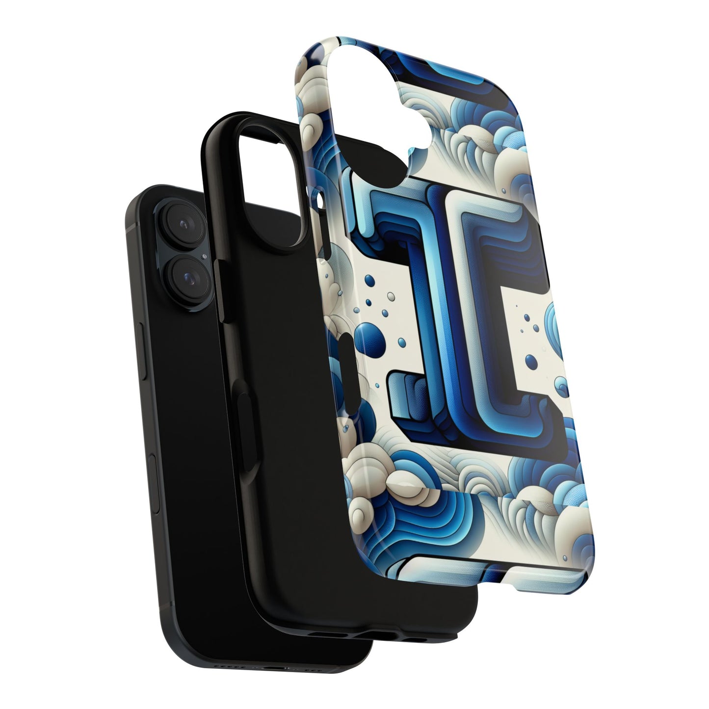 blue alphabet t phone case with 3d wrap design for kids and teens shockproof tpu cover with vivid colours and anime-inspired graphics