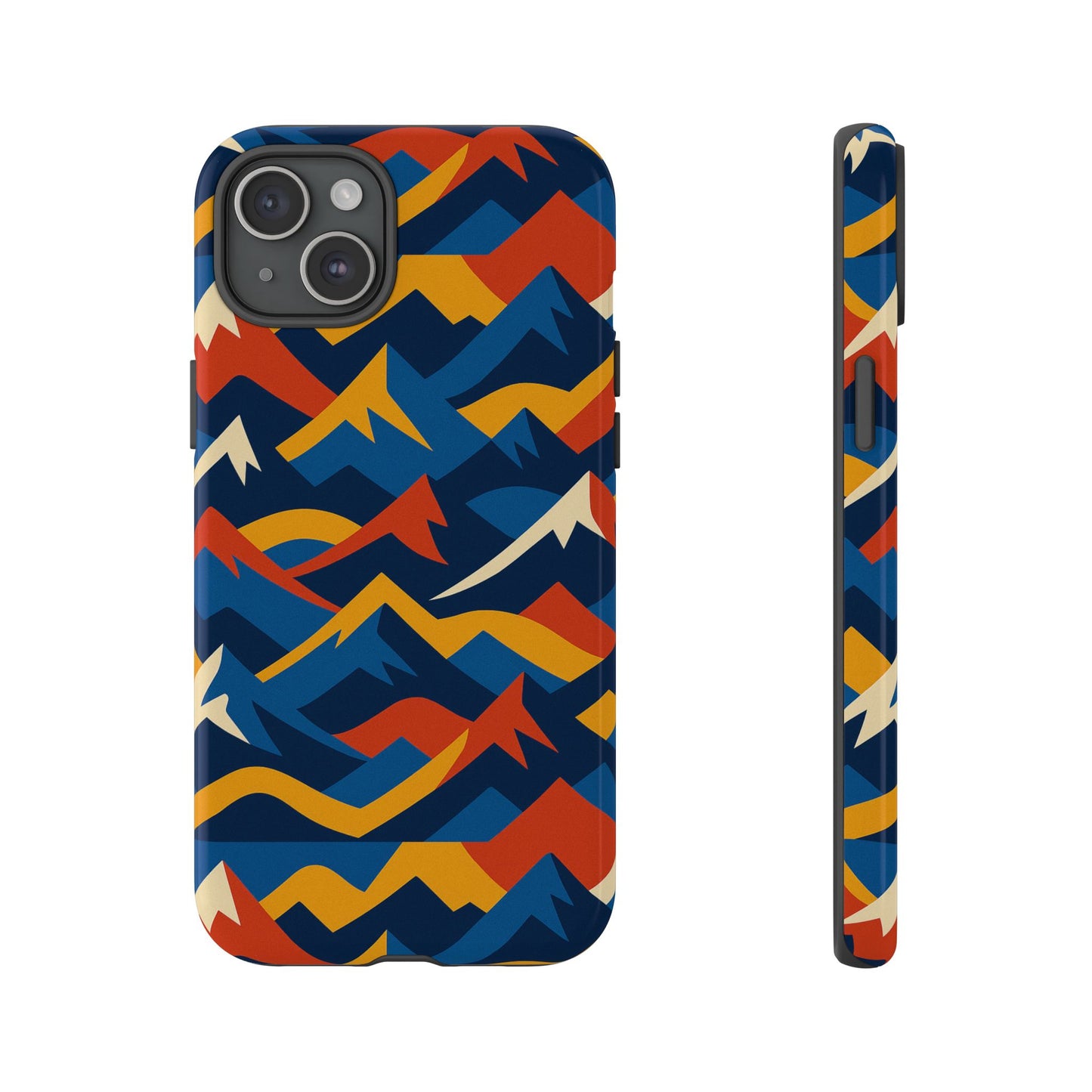 vibrant 3d mountain design protective phone case for unique accessory lovers compatible with iphone 13, 14, 15 & 16 – all models including pro, pro max & plus