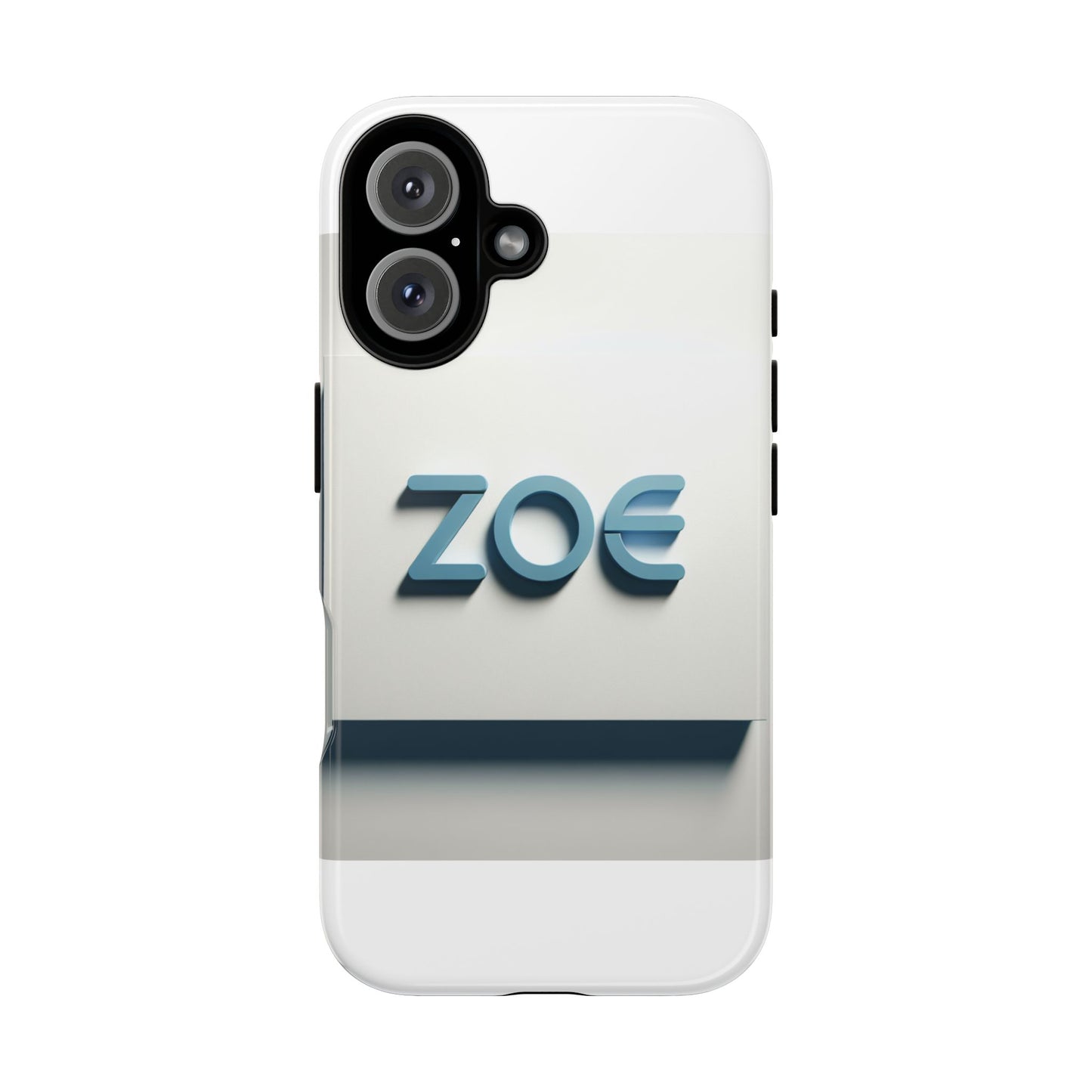 vibrant 3d lettering phone case in blue design for stylish protection compatible with iphone 13, 14, 15 & 16 – all models including pro, pro max & plus