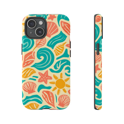 Vibrant Beach Style Protective Phone Case with 3D Wrap Design for Stylish Protection – Compatible with iPhone 13, 14, 15 & 16 – All Models Including Pro, Pro Max & Plus