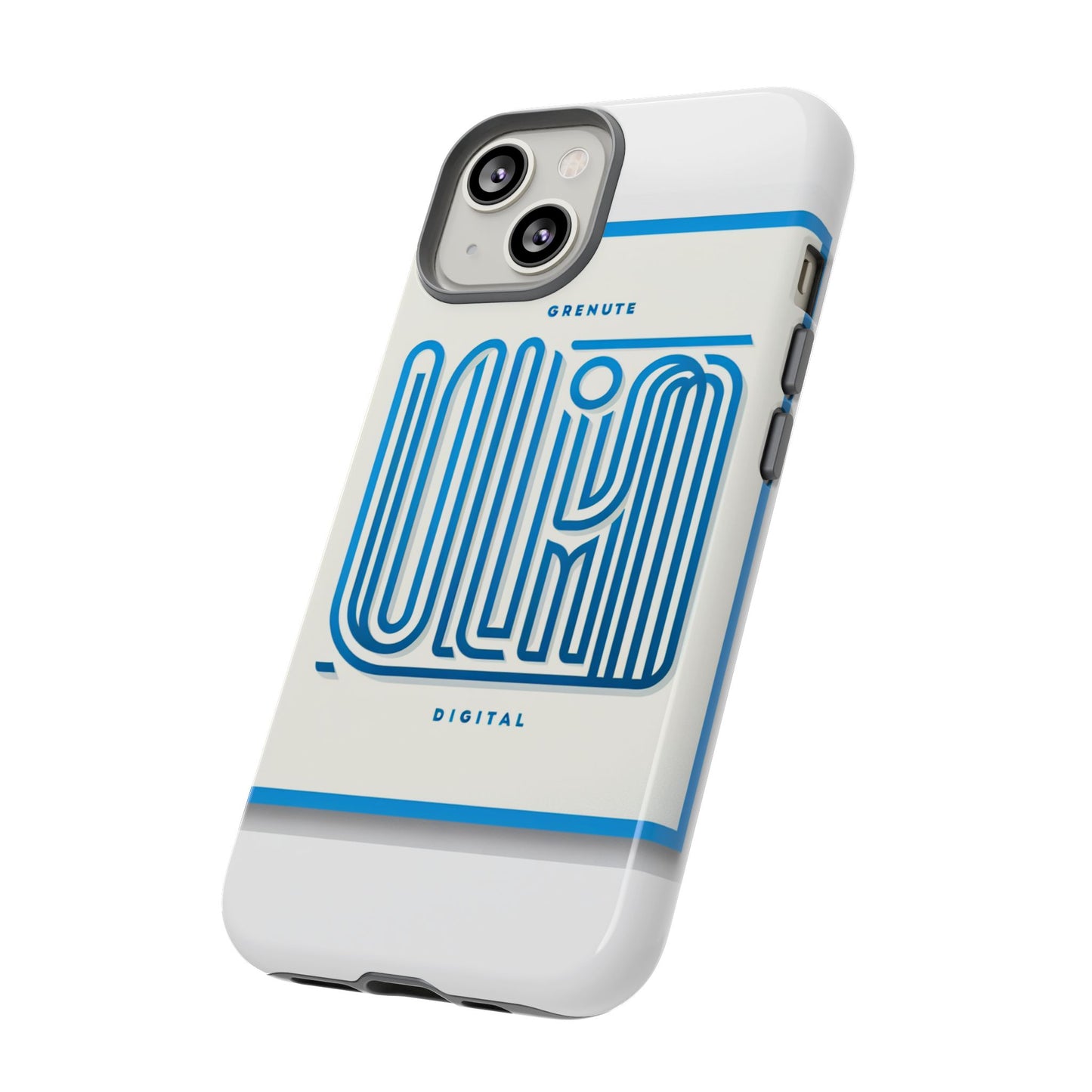 vibrant 3d wrap phone case in blue alphabet design for stylish protection compatible with iphone 13, 14, 15 & 16 – all models including pro, pro max & plus