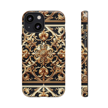 Pattern Image 5 Vibrant Anime Comic Style Shockproof Phone Case with Ornate Baroque Design Compatible with iPhone 13, 14, 15 & 16 – all models including Pro, Pro Max & Plus