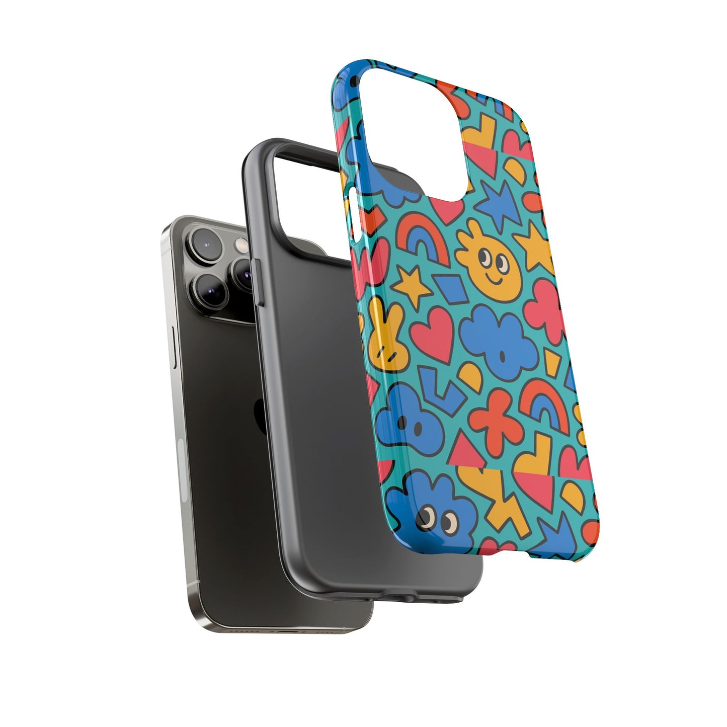 vibrant cartoon 3d wrap protective phone case with fun playful design for smartphone lovers compatible with iphone 13, 14, 15 & 16 – all models including pro, pro max & plus