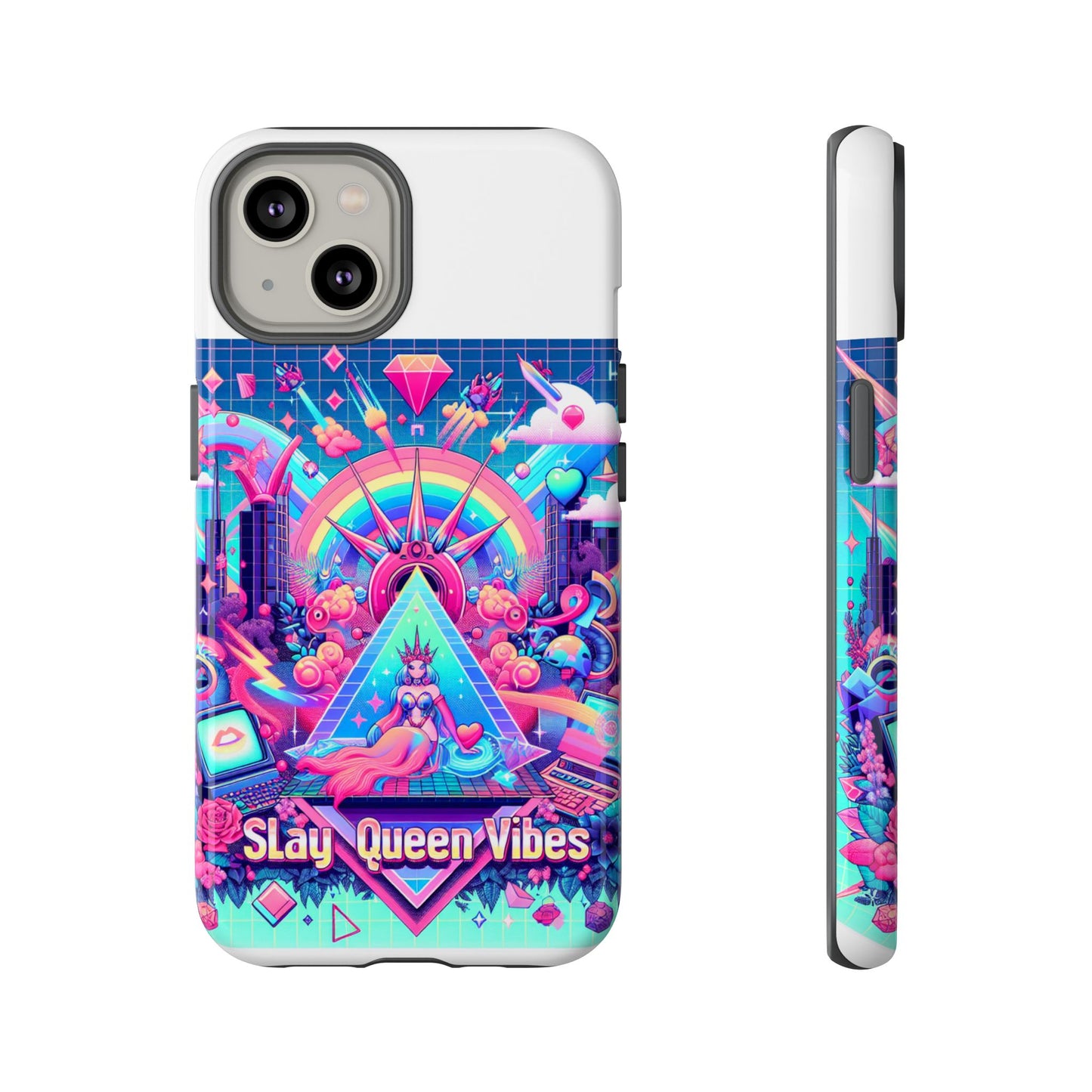 slay queen vibes 3d wrap protective phone case for women