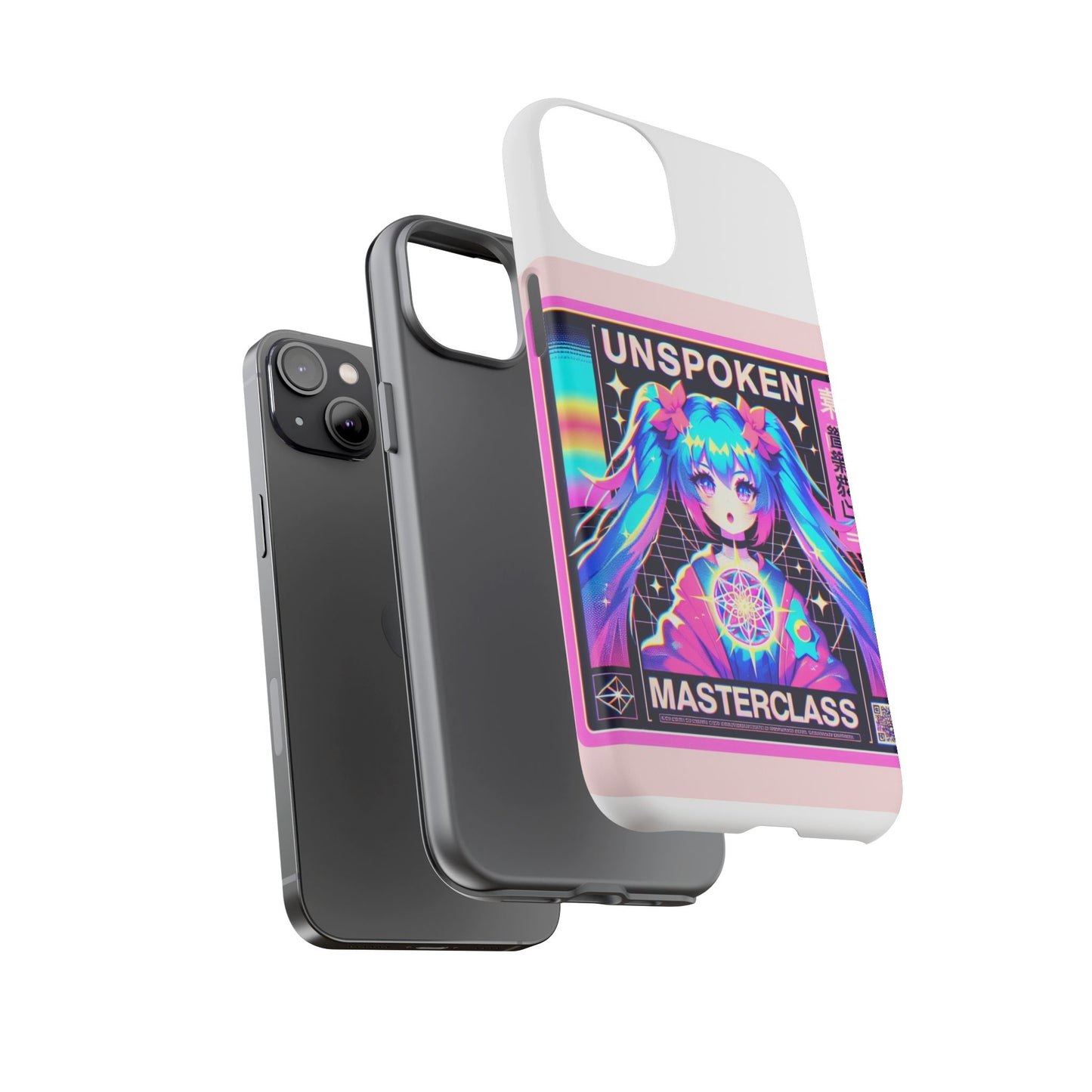 unspoken riz masterclass protective phone case, 3d wrap design, durable shock absorption, uv protected, ideal gift for anime and comic fans, glossy or matte finish