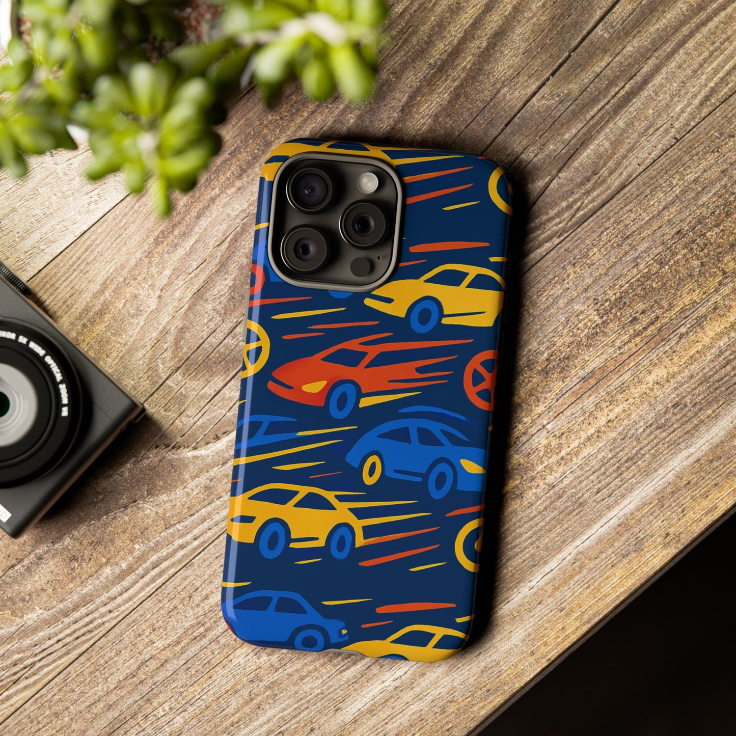vibrant 3d car design protective phone case for smartphones stylish accessory for expressive individuals compatible with iphone 13, 14, 15 & 16 – all models including pro, pro max & plus
