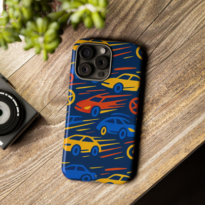 Vibrant 3D Car Design Protective Phone Case for Smartphones Stylish Accessory for Expressive Individuals Compatible with iPhone 13, 14, 15 & 16 – all models including Pro, Pro Max & Plus