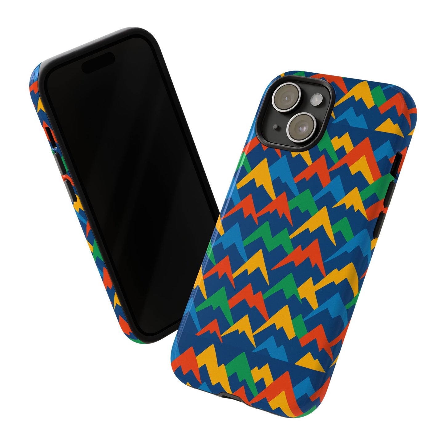 vibrant 3d mountain design phone case for stylish protection – unique accessory compatible with iphone 13, 14, 15 & 16 – all models including pro, pro max & plus