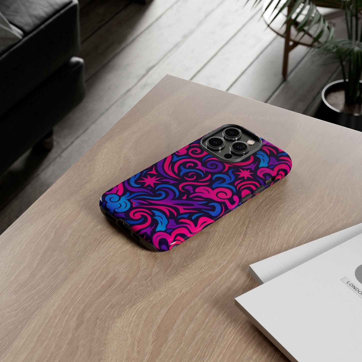 vibrant 3d abstract swirl phone case for creative individuals – stylish protection for smartphones compatible with iphone 13, 14, 15 & 16 – all models including pro, pro max & plus