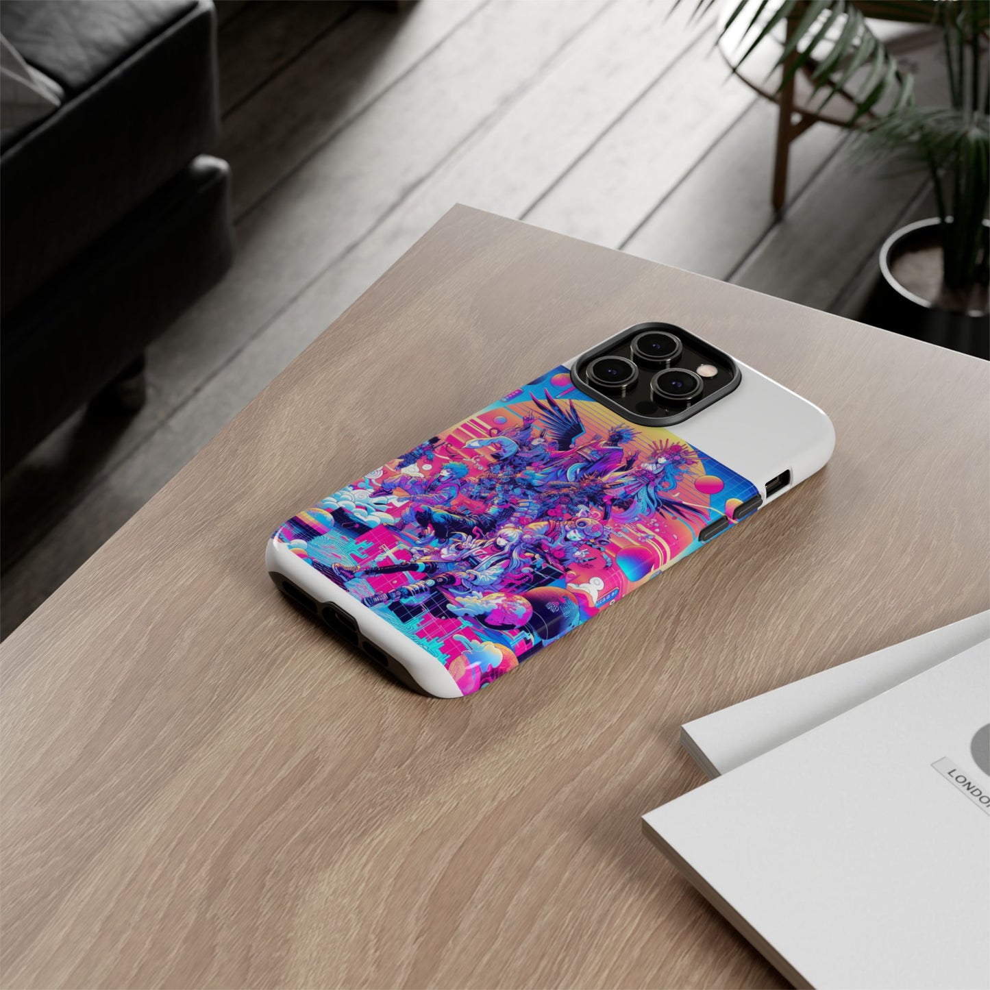 zero npc energy vibrant 3d protective phone case for anime lovers