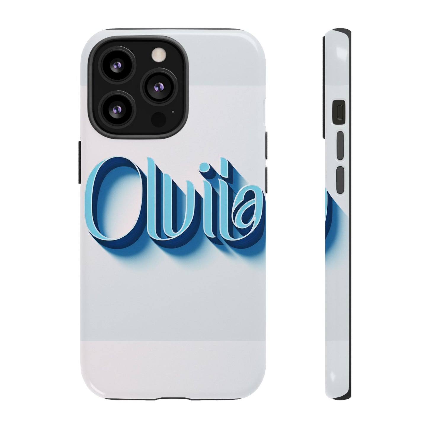 olivia blue anime comic style 3d wrap shockproof phone case for women and girls durable uv protected silicone cover with glossy or matte finish