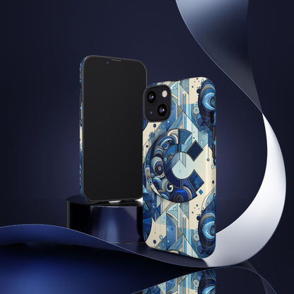 Blue Alphabet C Phone Case for Smartphone Protection with 3D Wrap Design, Shock Absorption, UV Protection, Durable Silicone Material, Suitable for Tech Enthusiasts and Individuality Seekers