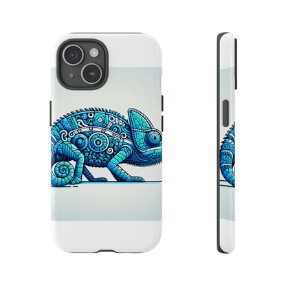 Vibrant 3D Chameleon Print Glossy Phone Case for Eye-Catching Protection Compatible with iPhone 13, 14, 15 & 16 – all models including Pro, Pro Max & Plus