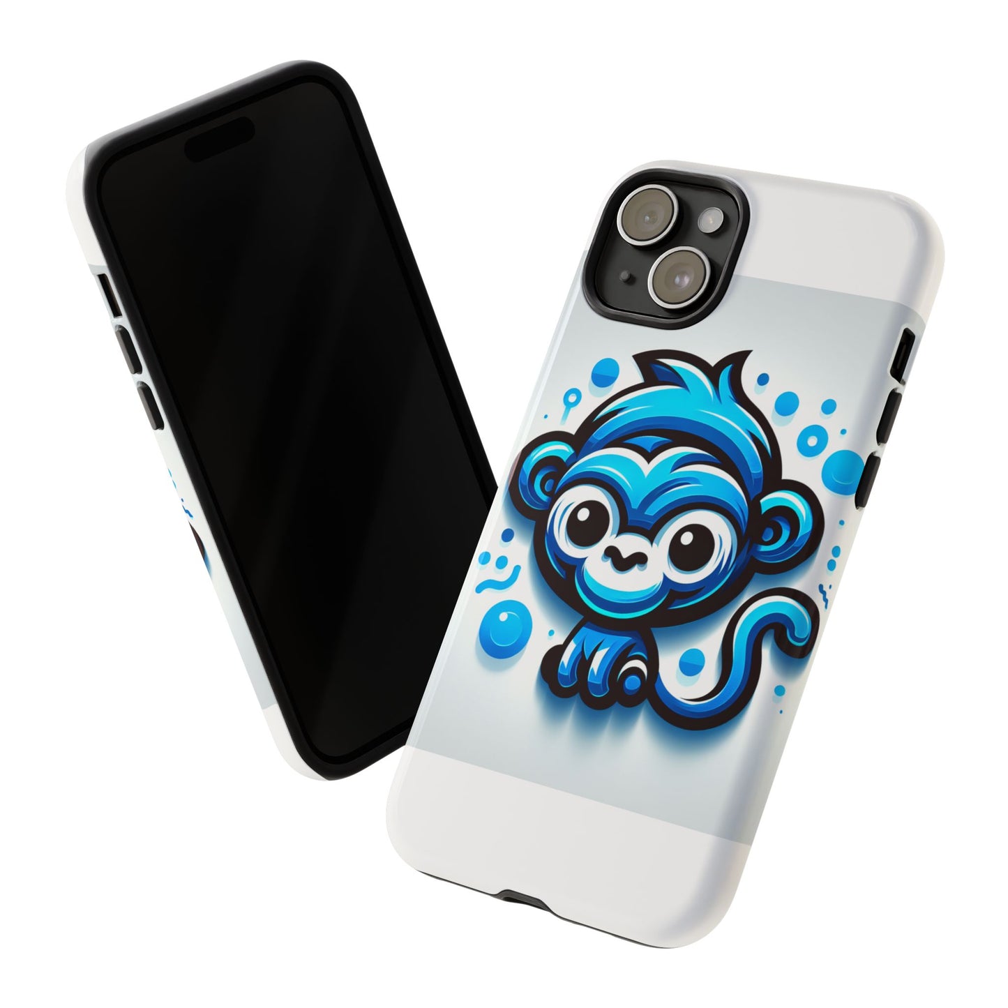 vibrant 3d wrap protective phone case with fun blue monkey design – stylish accessory for men and women – compatible with iphone 13, 14, 15 & 16 – all models including pro, pro max & plus