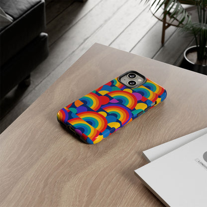 Multicolour Rainbow Design Protective Phone Case – Stylish 3D Wrap Finish for Unique Expression – Compatible with iPhone 13, 14, 15 & 16 – All Models Including Pro, Pro Max & Plus