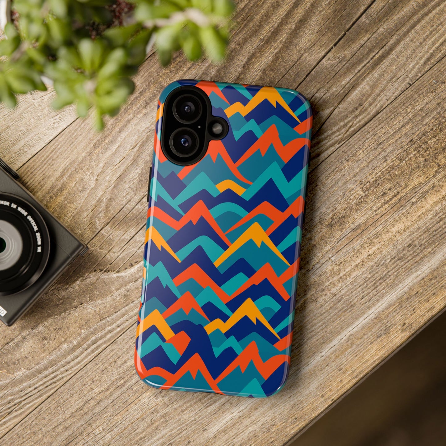 vibrant 3d mountain design protective phone case – stylish and durable cover compatible with iphone 13, 14, 15 & 16 – all models including pro, pro max & plus
