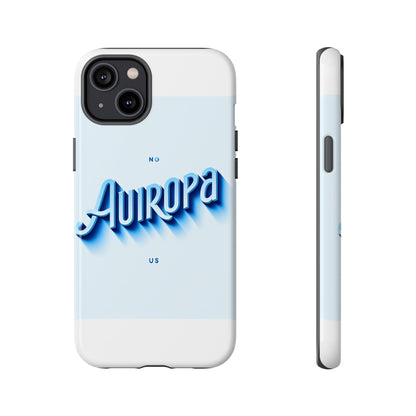 Protective Phone Case with Retro Typography Design in Blue for Stylish Protection, Compatible with iPhone 13, 14, 15 & 16 – all models including Pro, Pro Max & Plus