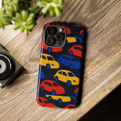 Multicolour 3D Car Design Protective Phone Case Stylish Accessory for Unique Expression Compatible with iPhone 13, 14, 15 & 16 – all models including Pro, Pro Max & Plus