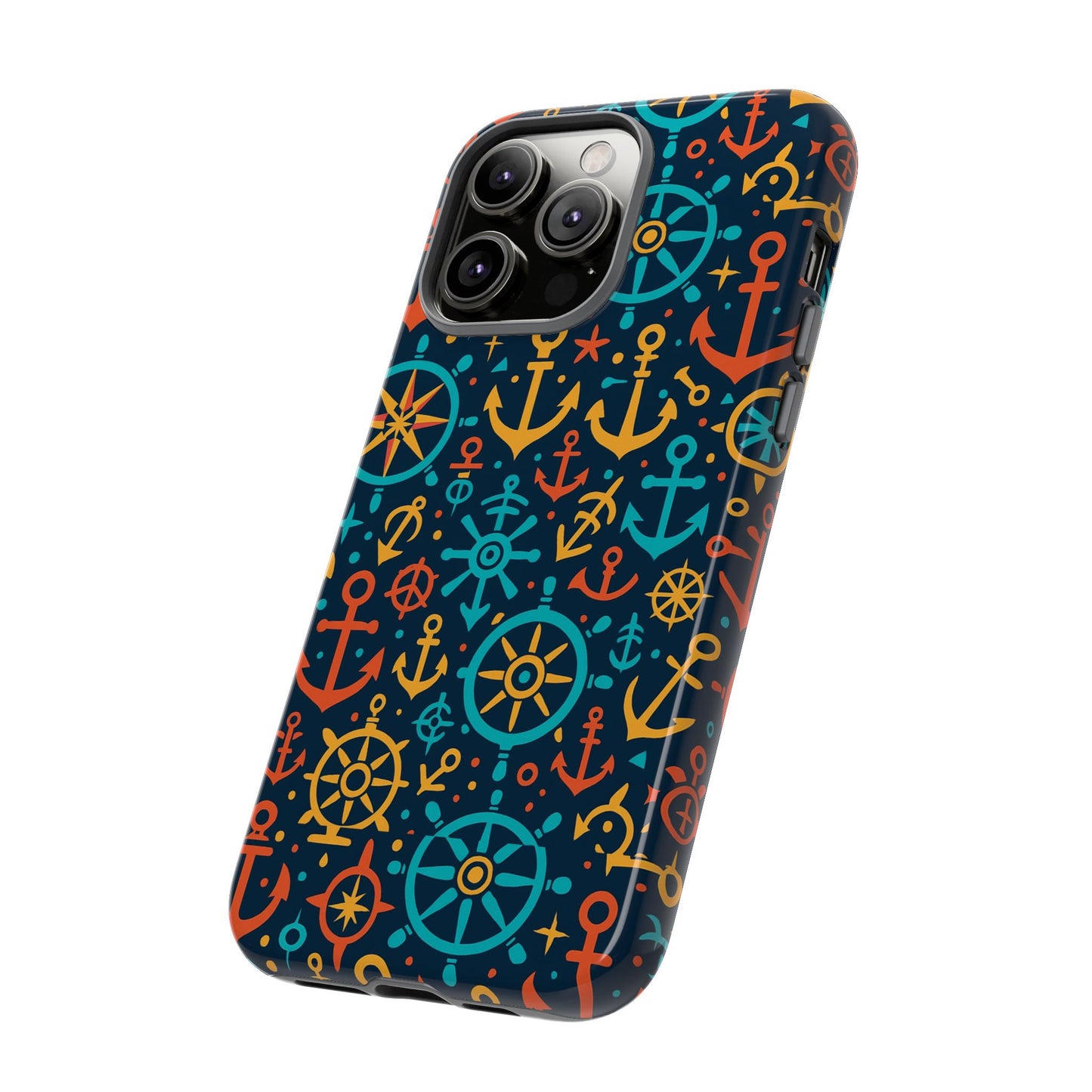 vibrant nautical pattern phone case for stylish protection – bold accessory for iphone 13, 14, 15 & 16 – all models including pro, pro max & plus